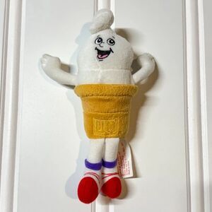 Vintage 1999 Dairy Queen Ice Cream Cone Stuffed Animal Plush Toy